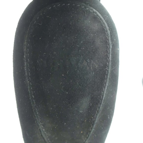 Alexandre Birman Padded Leather Knot Sandals Black Size 38.5 Open Toe Heels - Picture 8 of 10